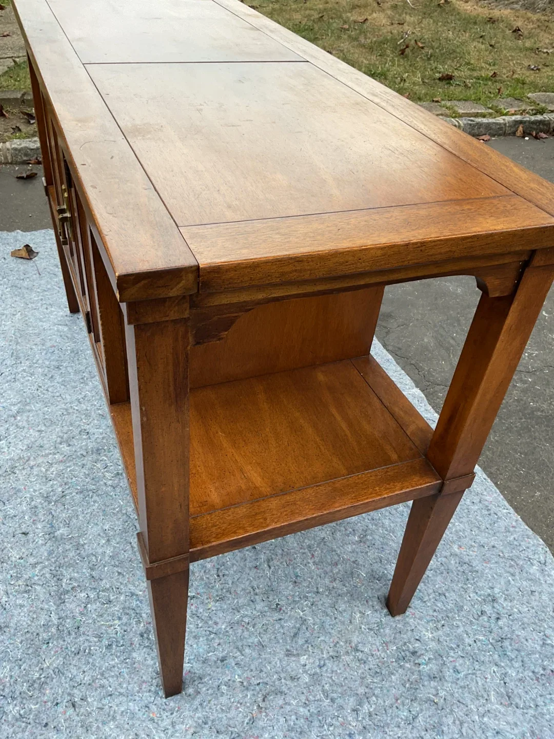 Vintage Wood Console Table image indicator(4)