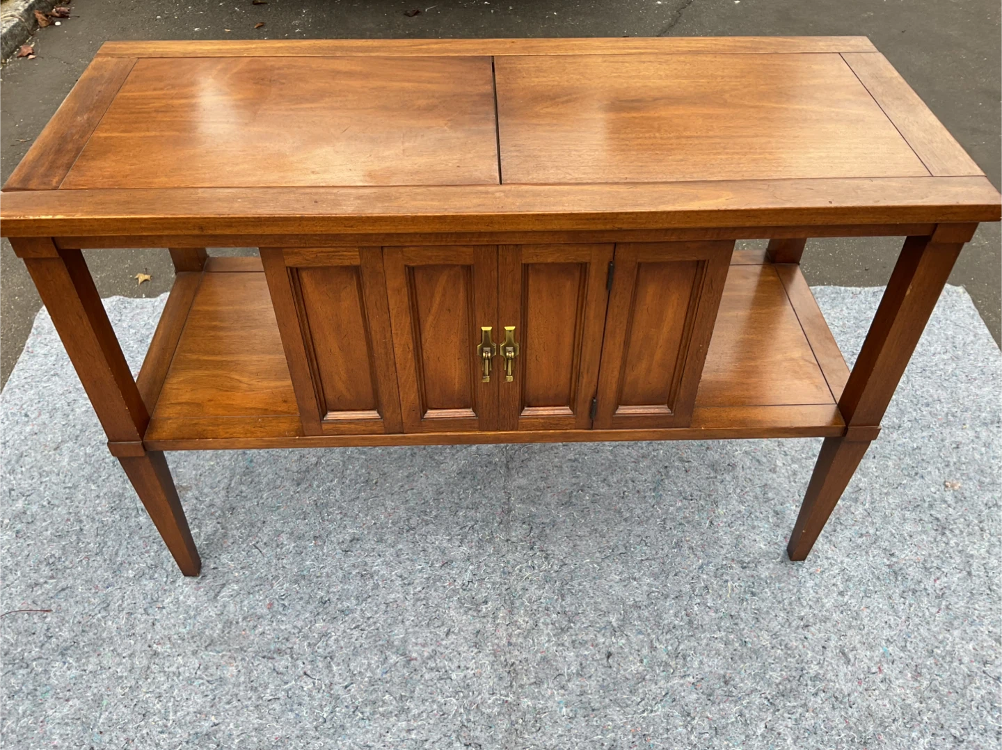 Vintage Wood Console Table - photo 2