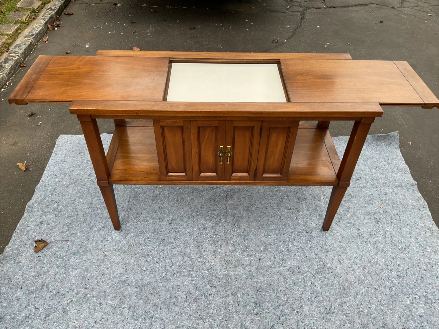 Vintage Wood Console Table
