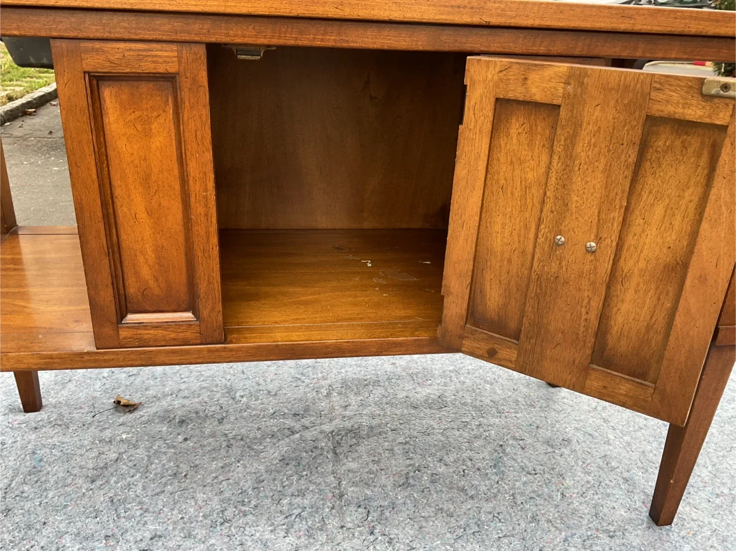 Vintage Wood Console Table image indicator(3)