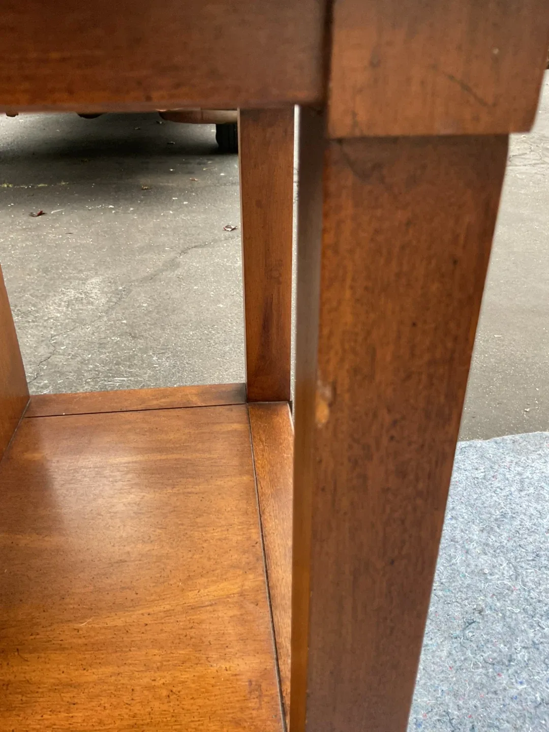 Vintage Wood Console Table image indicator(8)