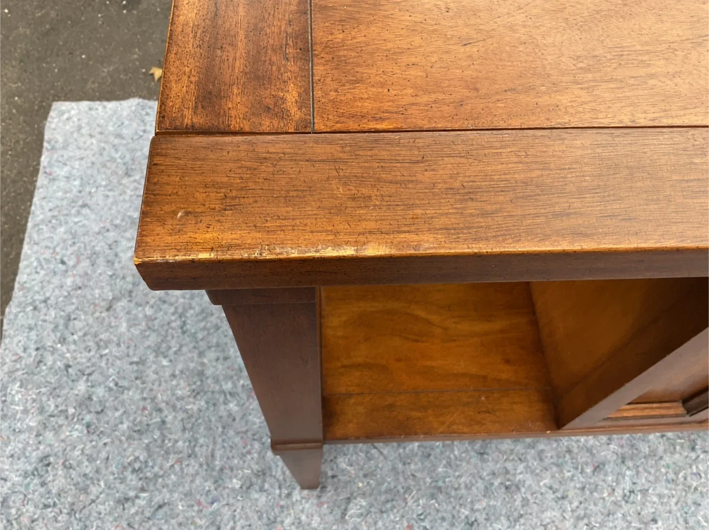 Vintage Wood Console Table image indicator(7)