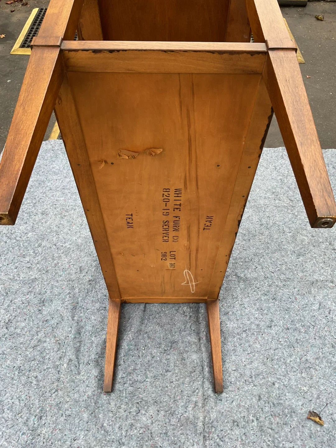 Vintage Wood Console Table image indicator(9)