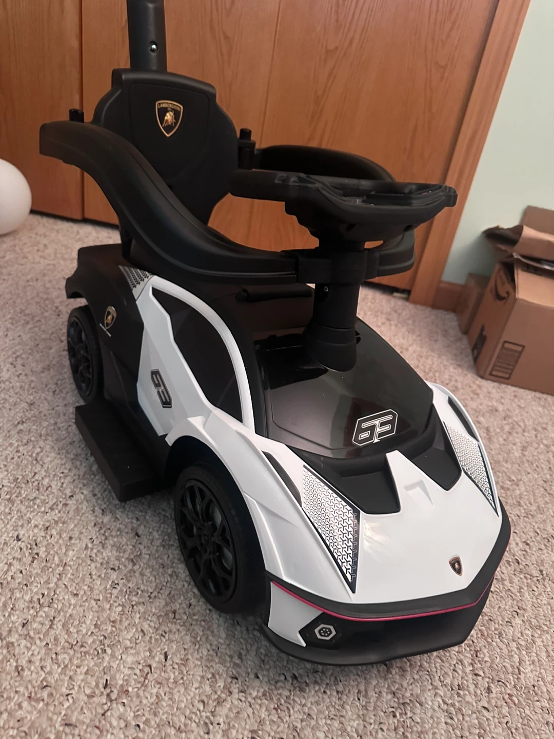 Lamborghini Aosom 2-in-1 Ride On Push Car for Toddlers