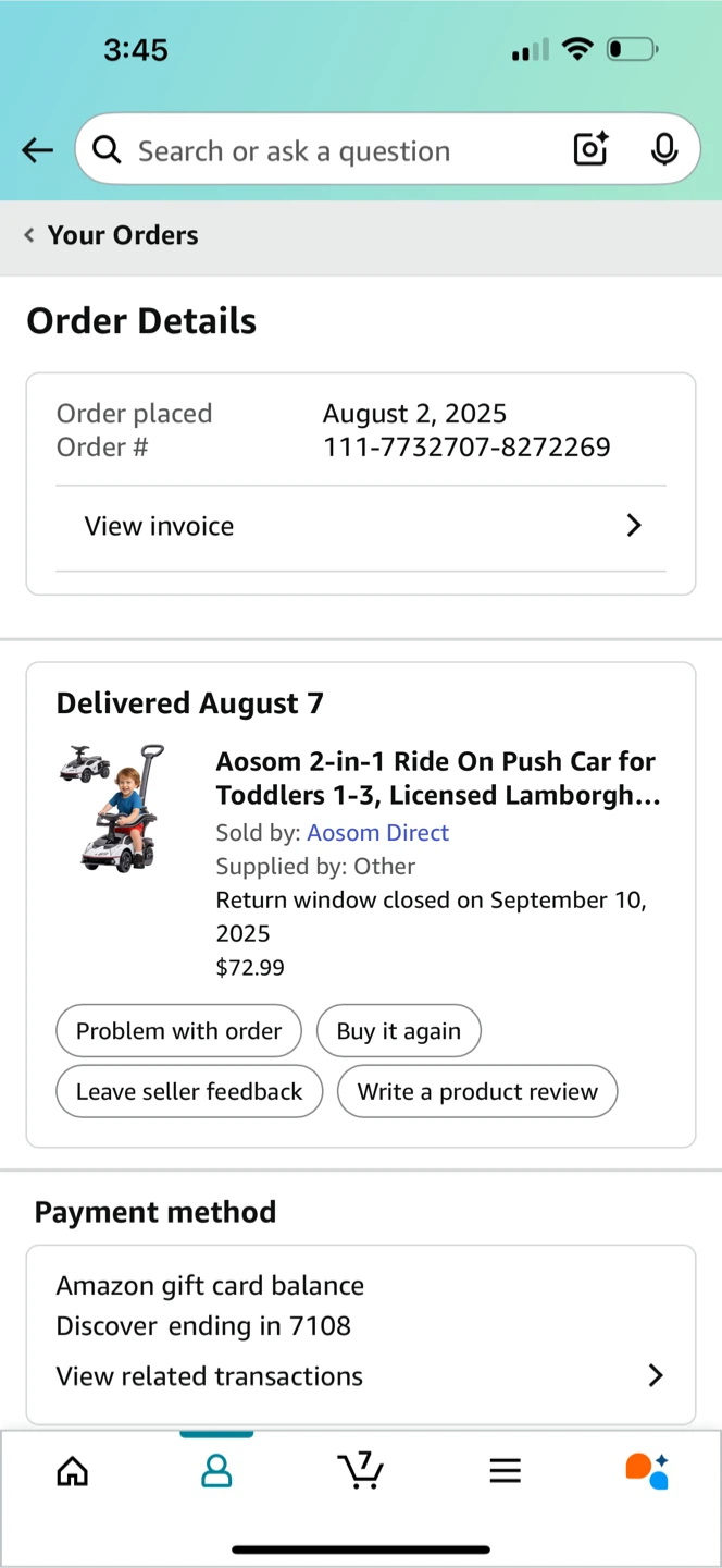 Lamborghini Aosom 2-in-1 Ride On Push Car for Toddlers - photo 3