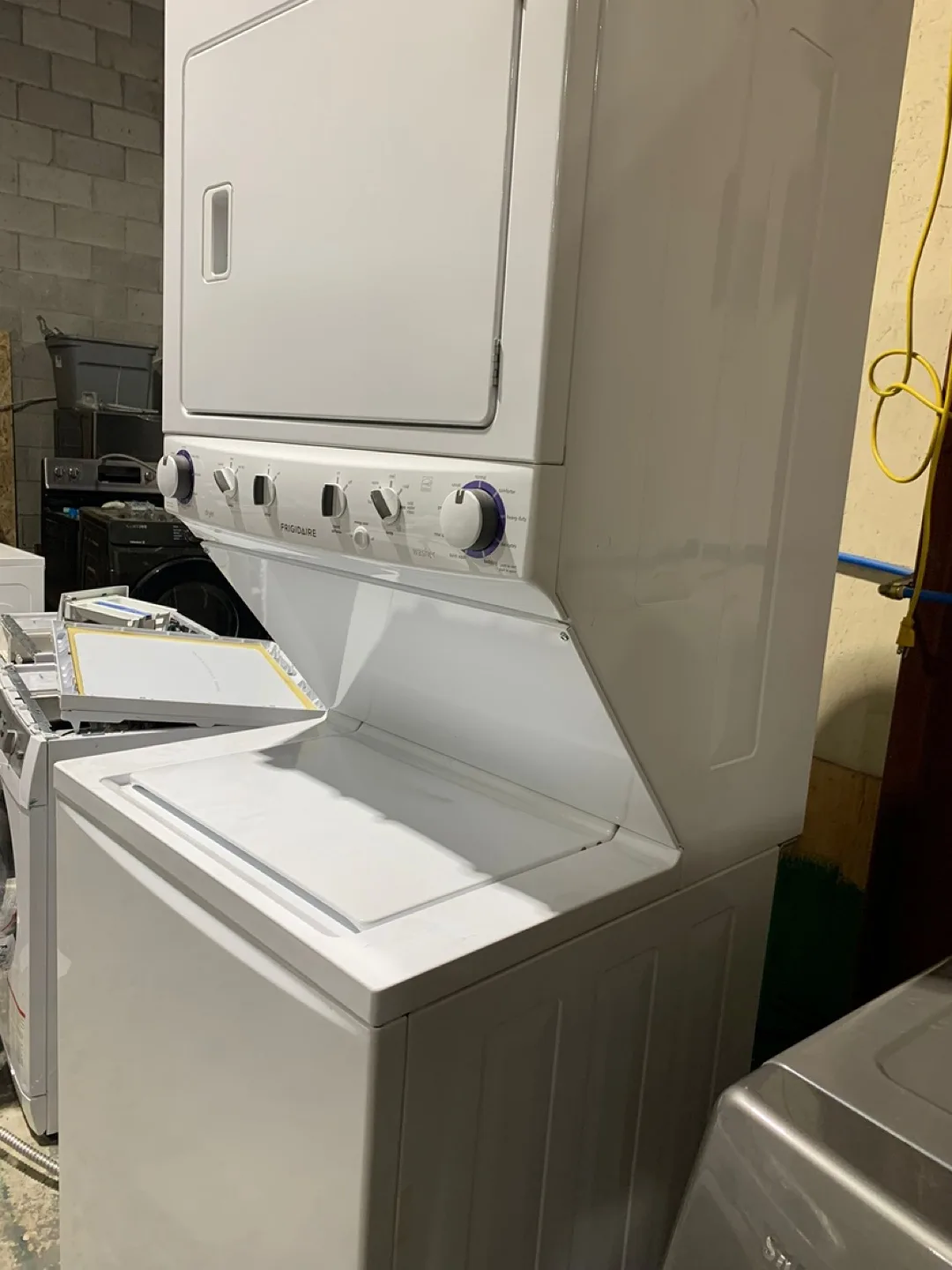 Frigidaire 27 inch  Stackable Washer and Dryer sale!!! thumbnail