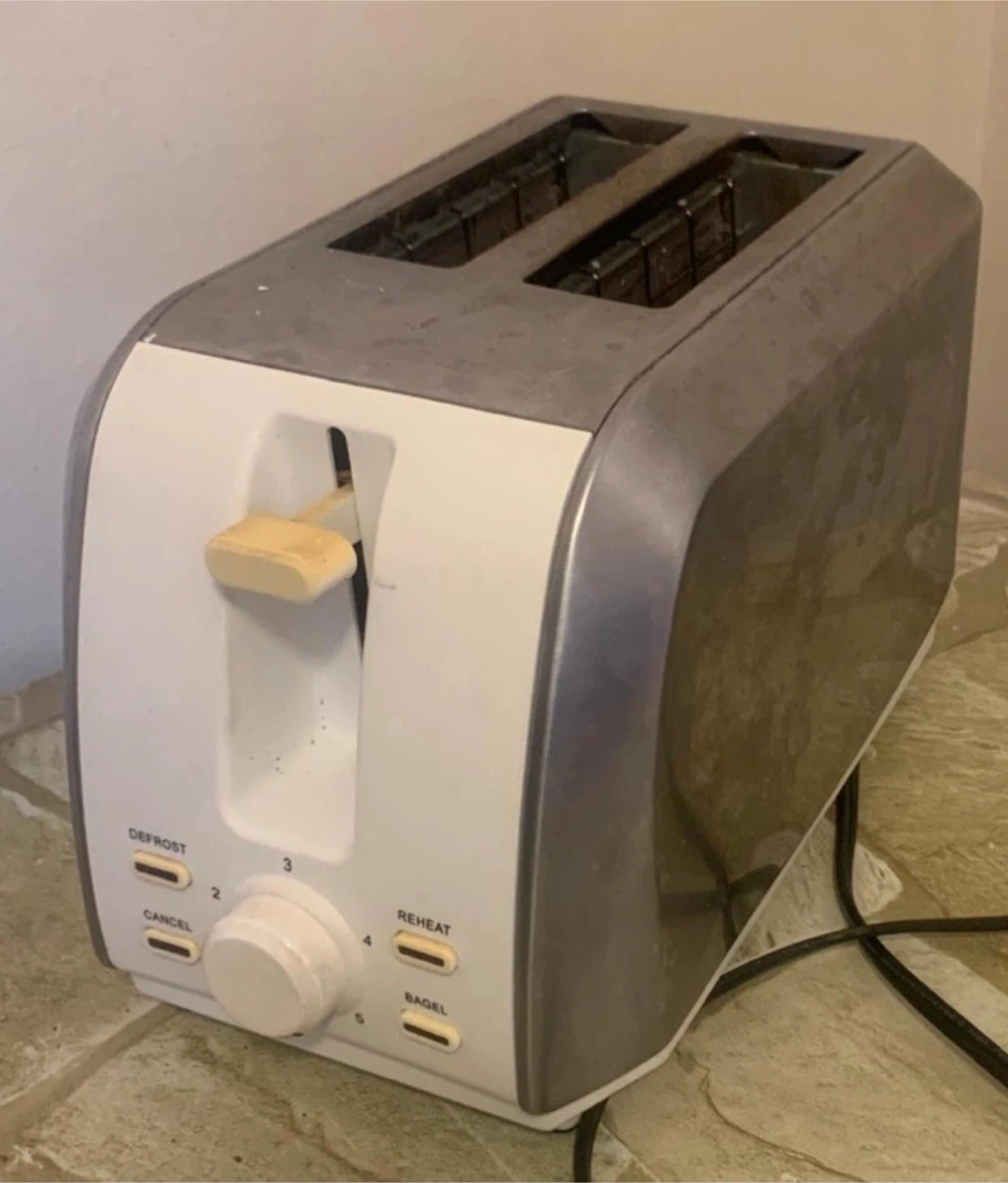 Toaster - White and Grey