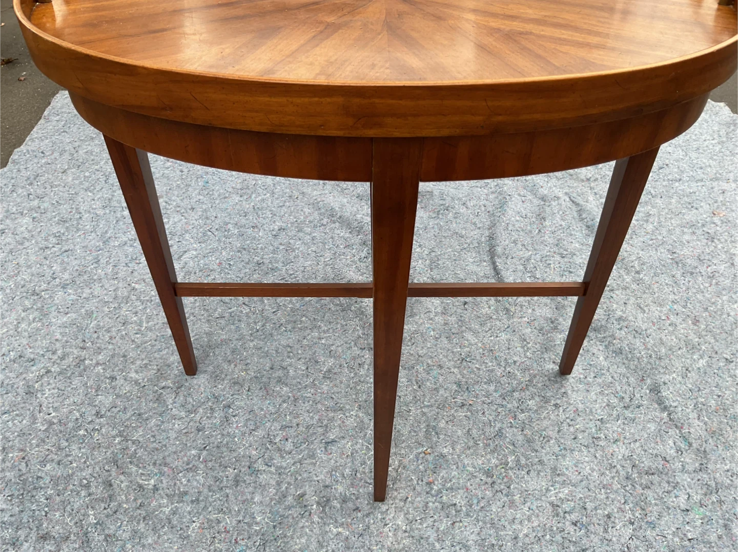 MAHOGANY OVAL SERVING TABLE BY DREXEL FURNITURE - photo 4