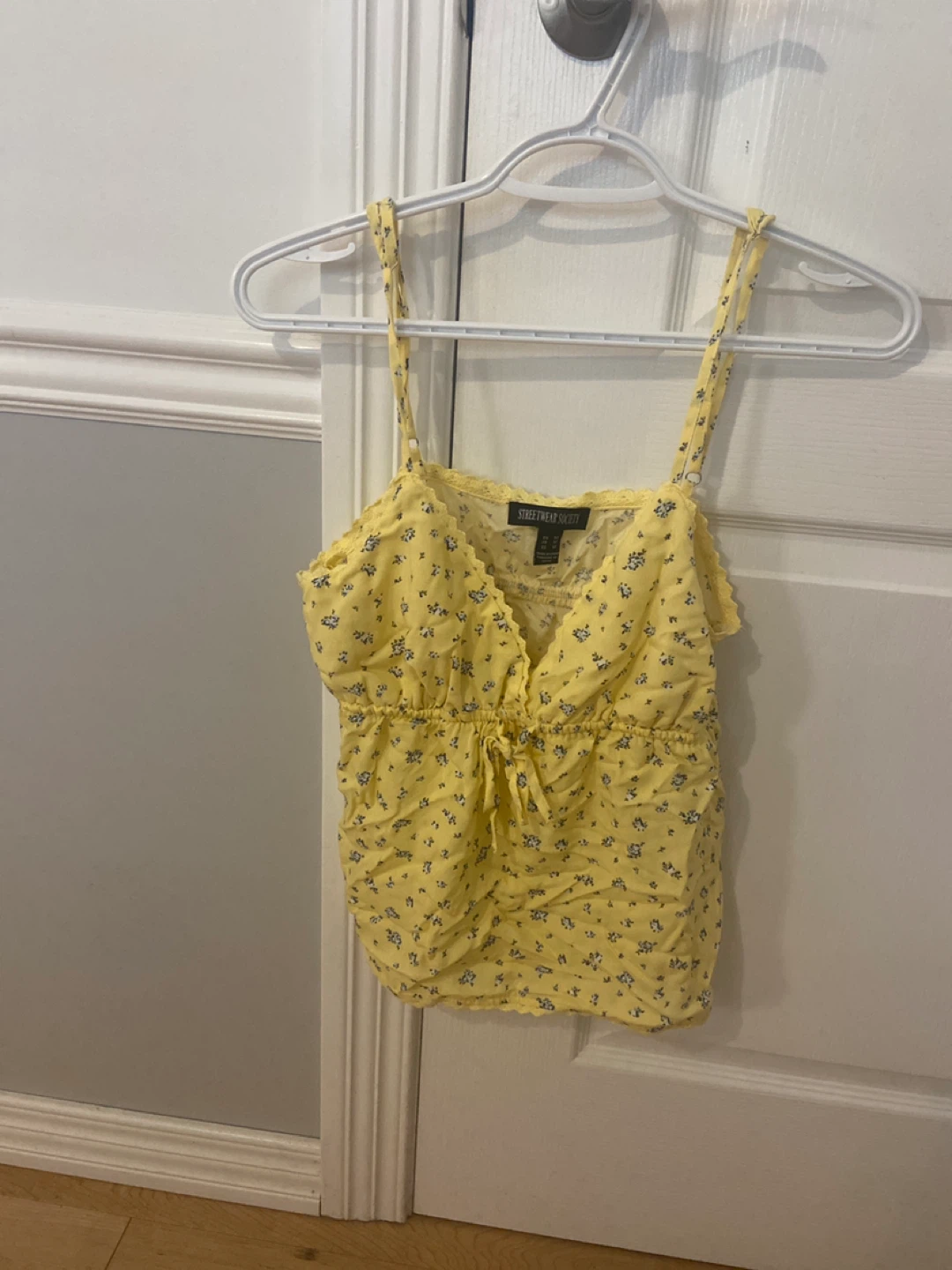 Streetwear Society Yellow Floral Cami - Size M