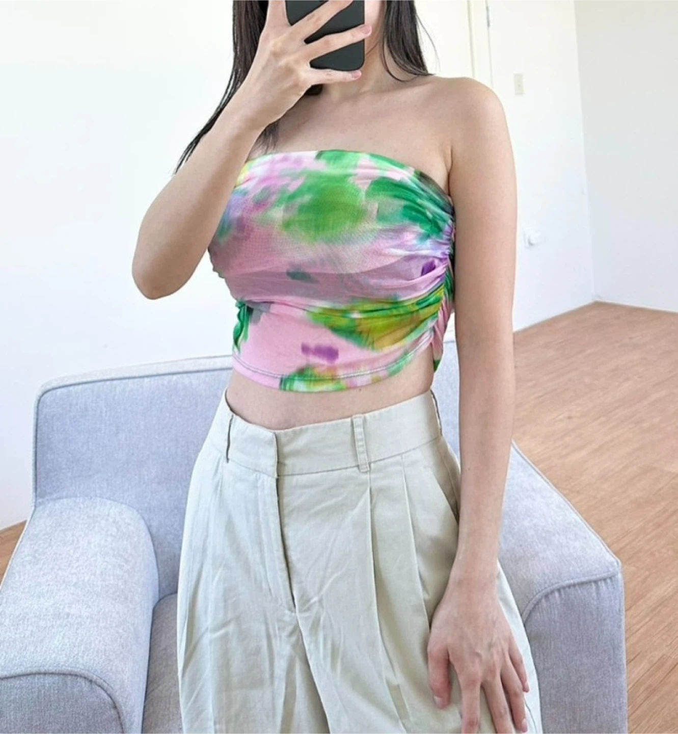 Zara Strapless Top- Size S