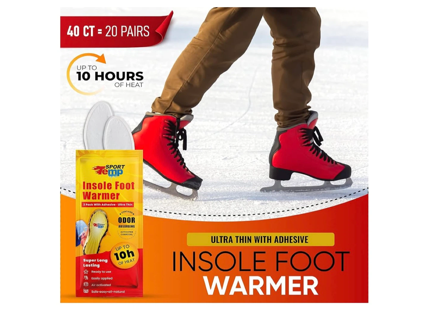 Insole Foot Warmers (20 pairs) - Up to 10 Hours of Heat - $29 - photo 3
