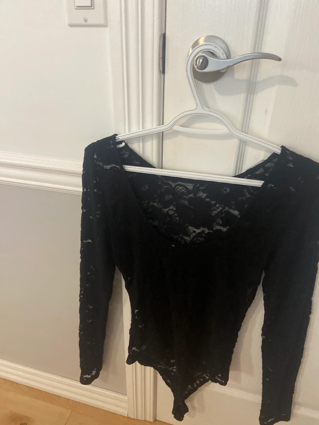 American Eagle Black Lace Bodysuit - photo 2