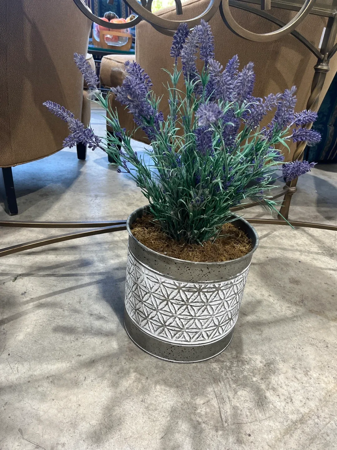 Artificial Lavender Plant in Decorative Pot thumbnail