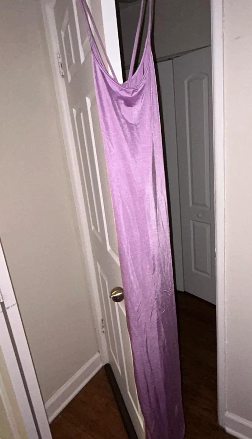 Long Purple Maxi Dress thumbnail