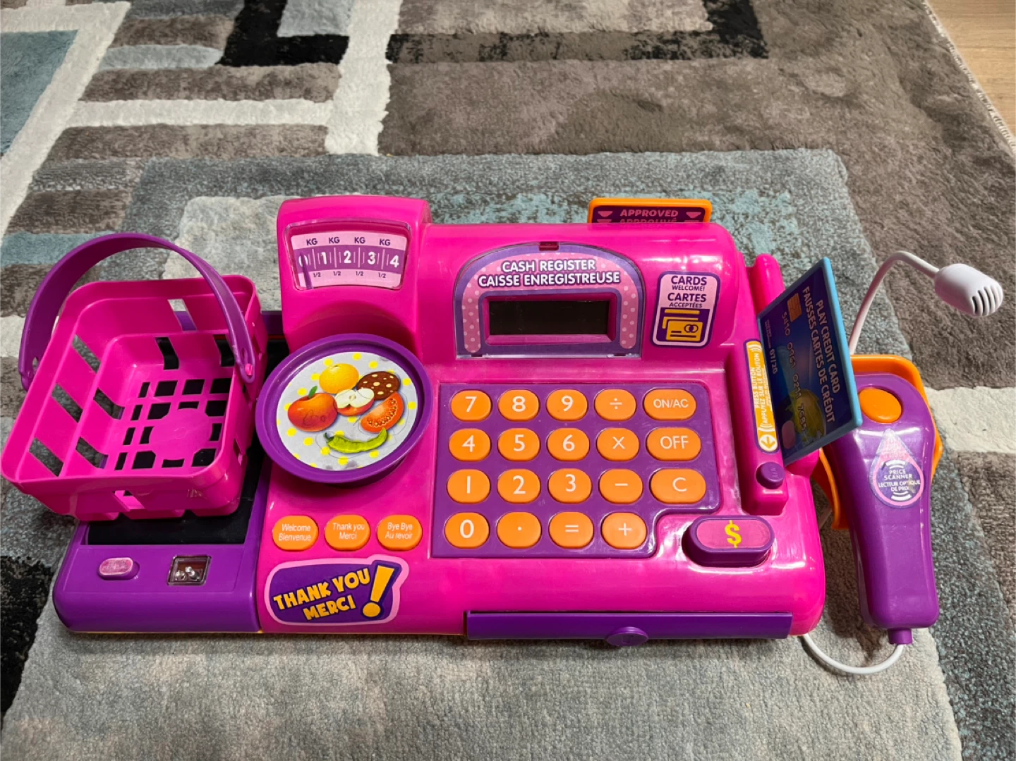 Kids Play Food Set & Cash Register