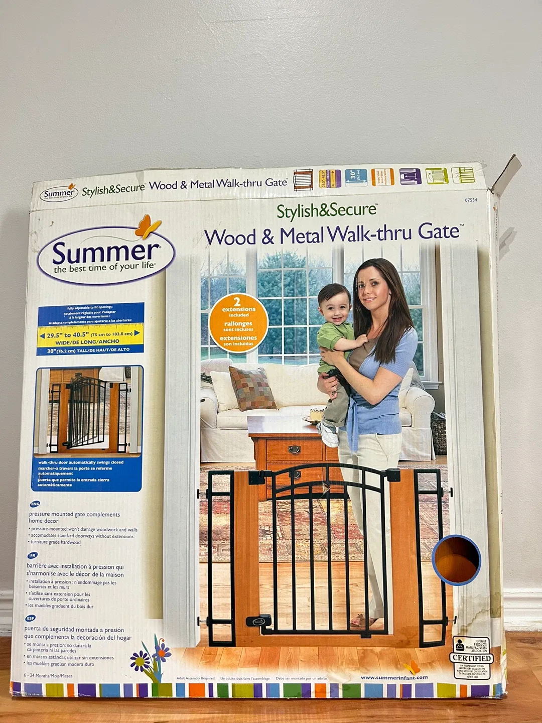 Summer Stylish & Secure Wood & Metal Walk-thru Gate thumbnail