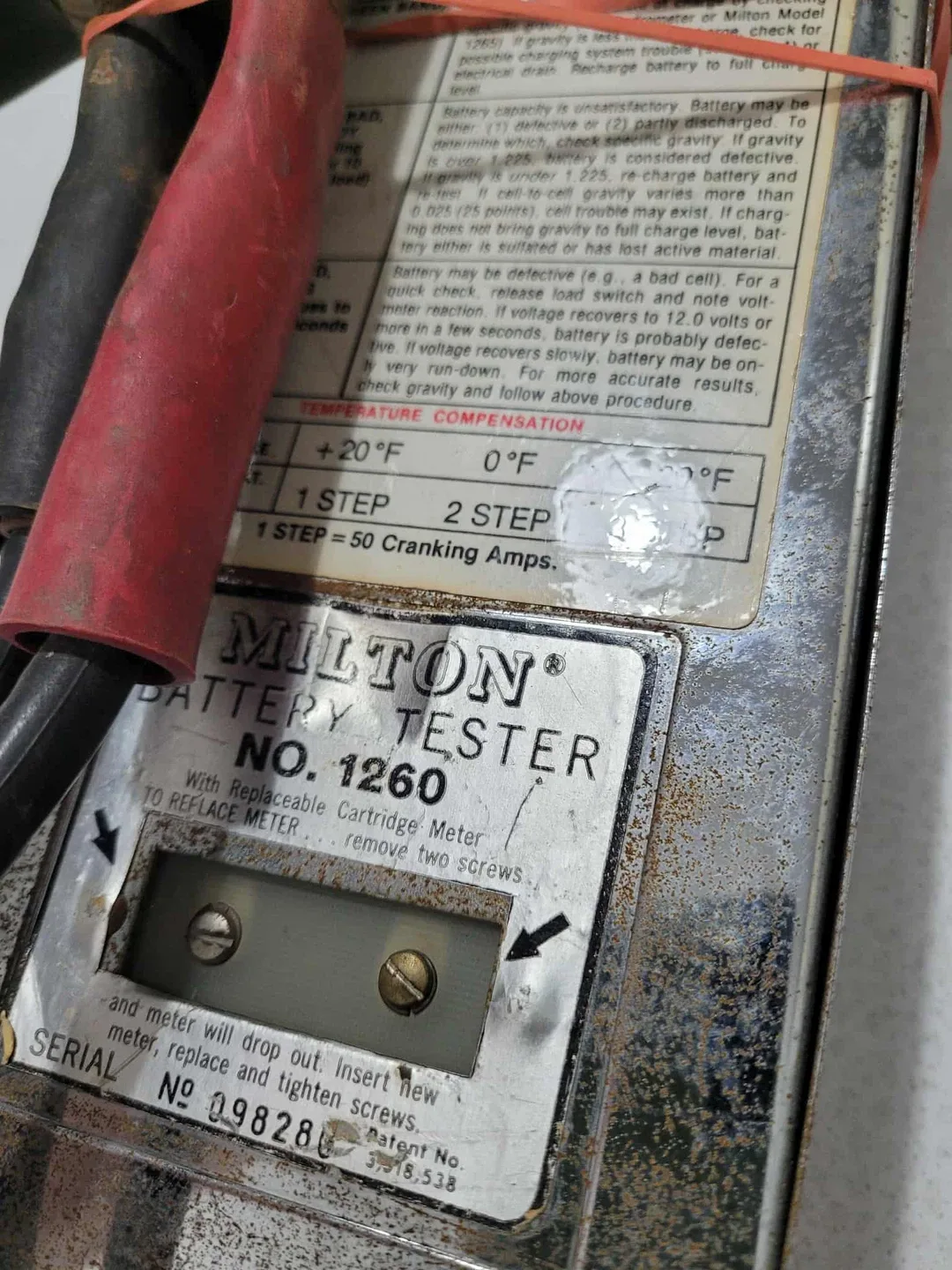 Milton Battery Tester NO. 1260 image indicator(2)