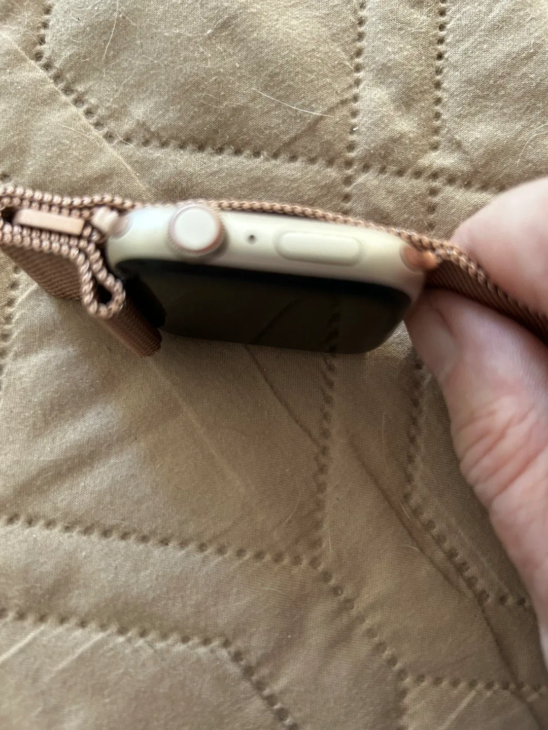 Apple Watch with Milanese Loop image indicator(4)