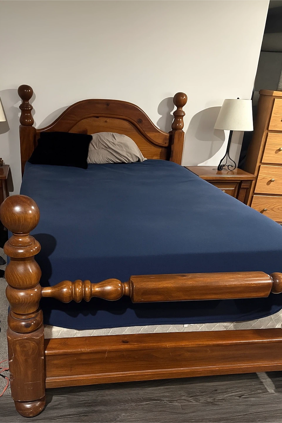 Bedroom Set - Bed Frame, Nightstand, Dresser, Armoire