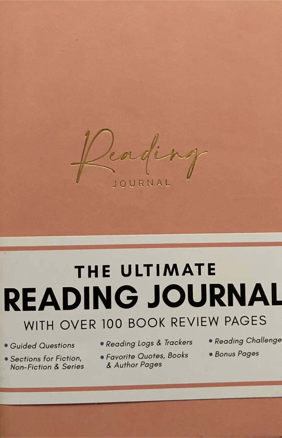 (Stationary) “The Ultimate Reading Journal” - Pink image indicator(2)