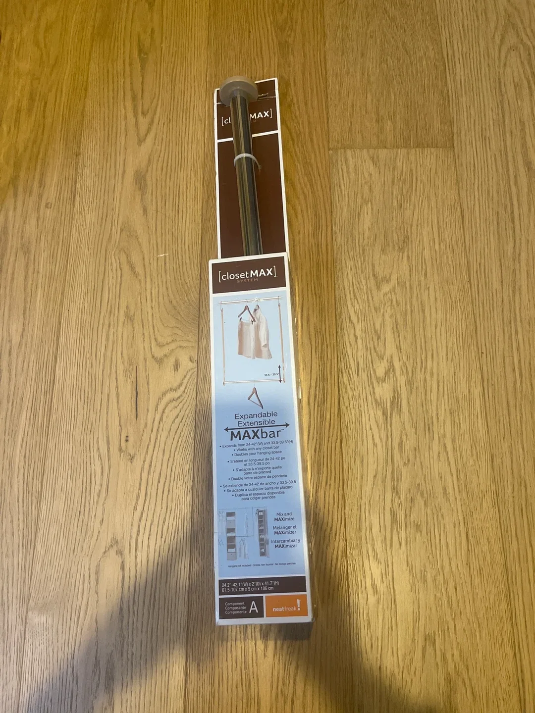 ClosetMaid Expandable MAXbar - New in Box! thumbnail