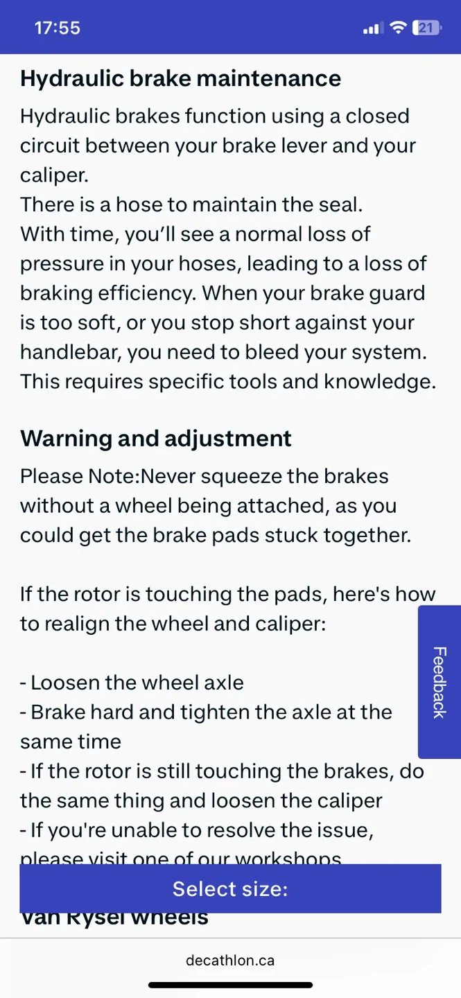 Van Rysel Road Bike with Carbon Fork image indicator(9)