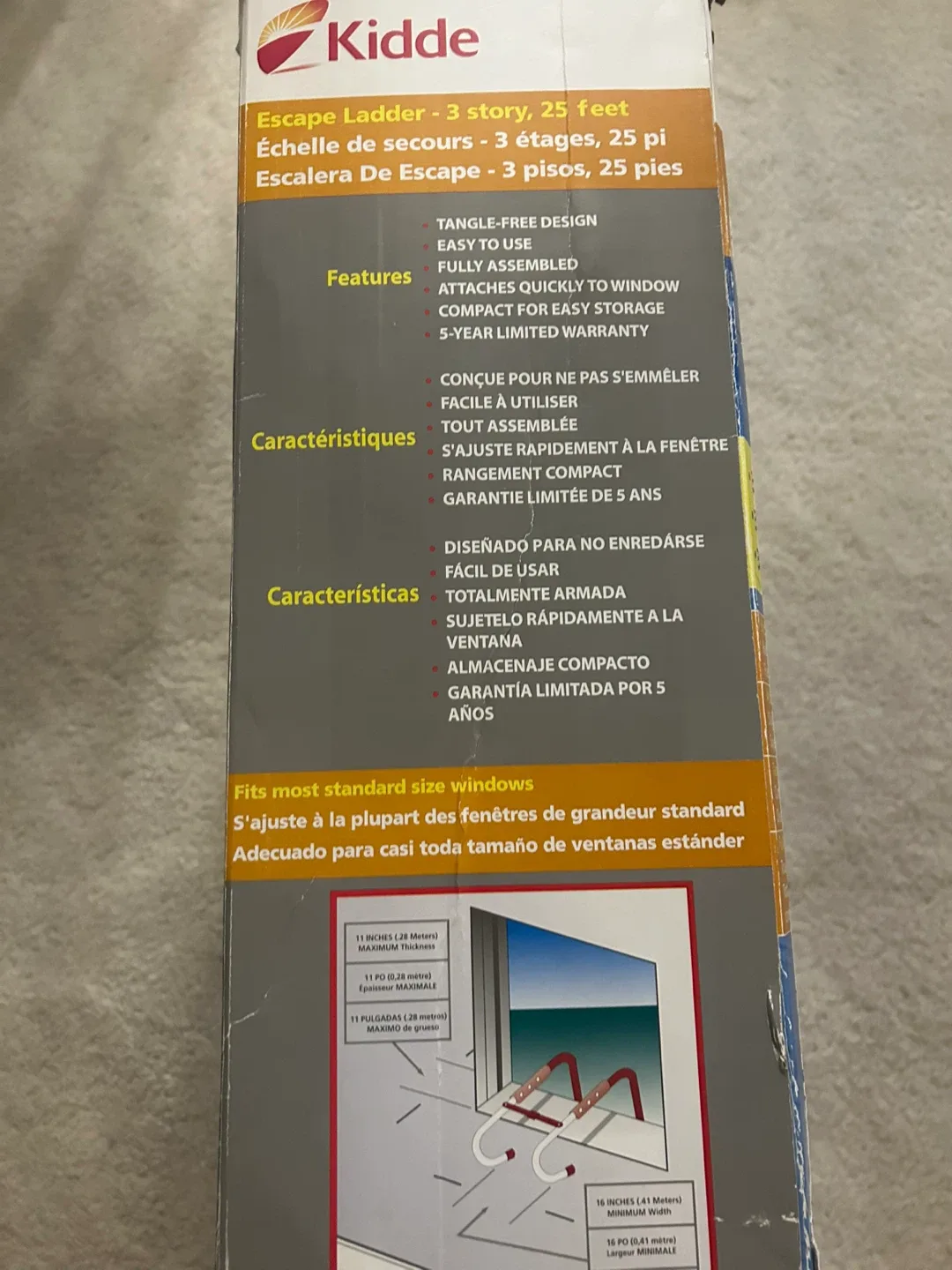 Kidde 3-Story Escape Ladder (25 ft) image indicator(4)