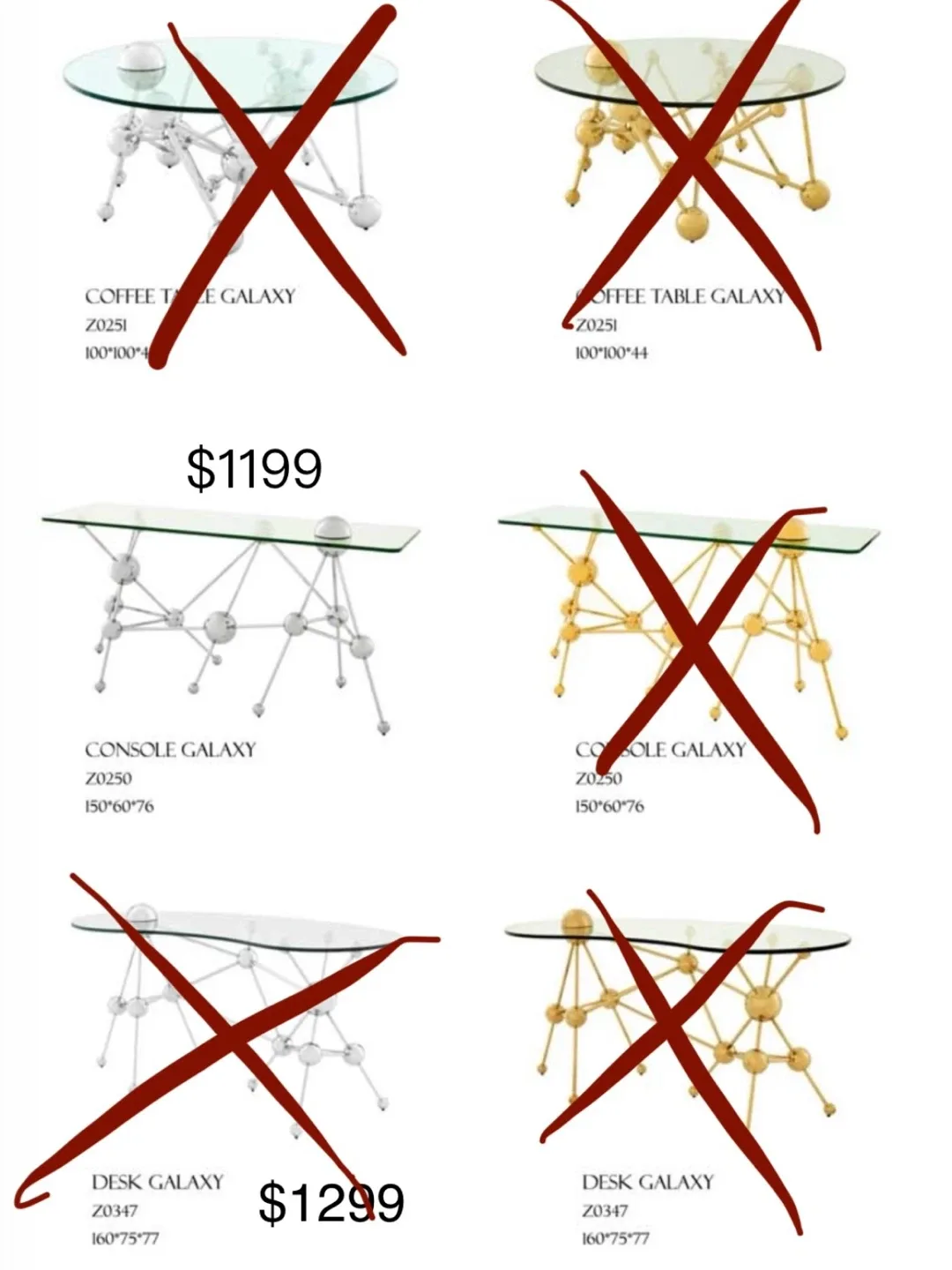 Glass Top Chrome Atom Base Table image indicator(6)
