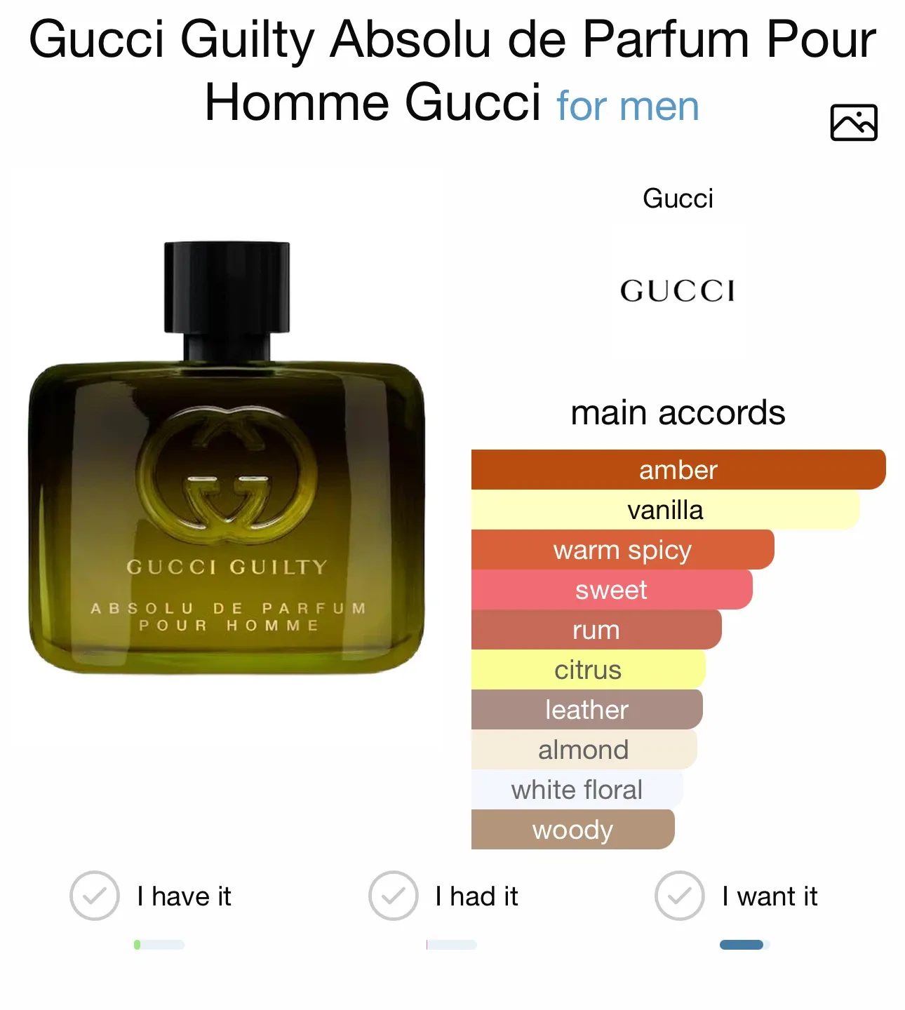 NEW* Gucci Guilty Absolu de Parfum - 5ML SAMPLE SIZE ONLY image indicator(2)