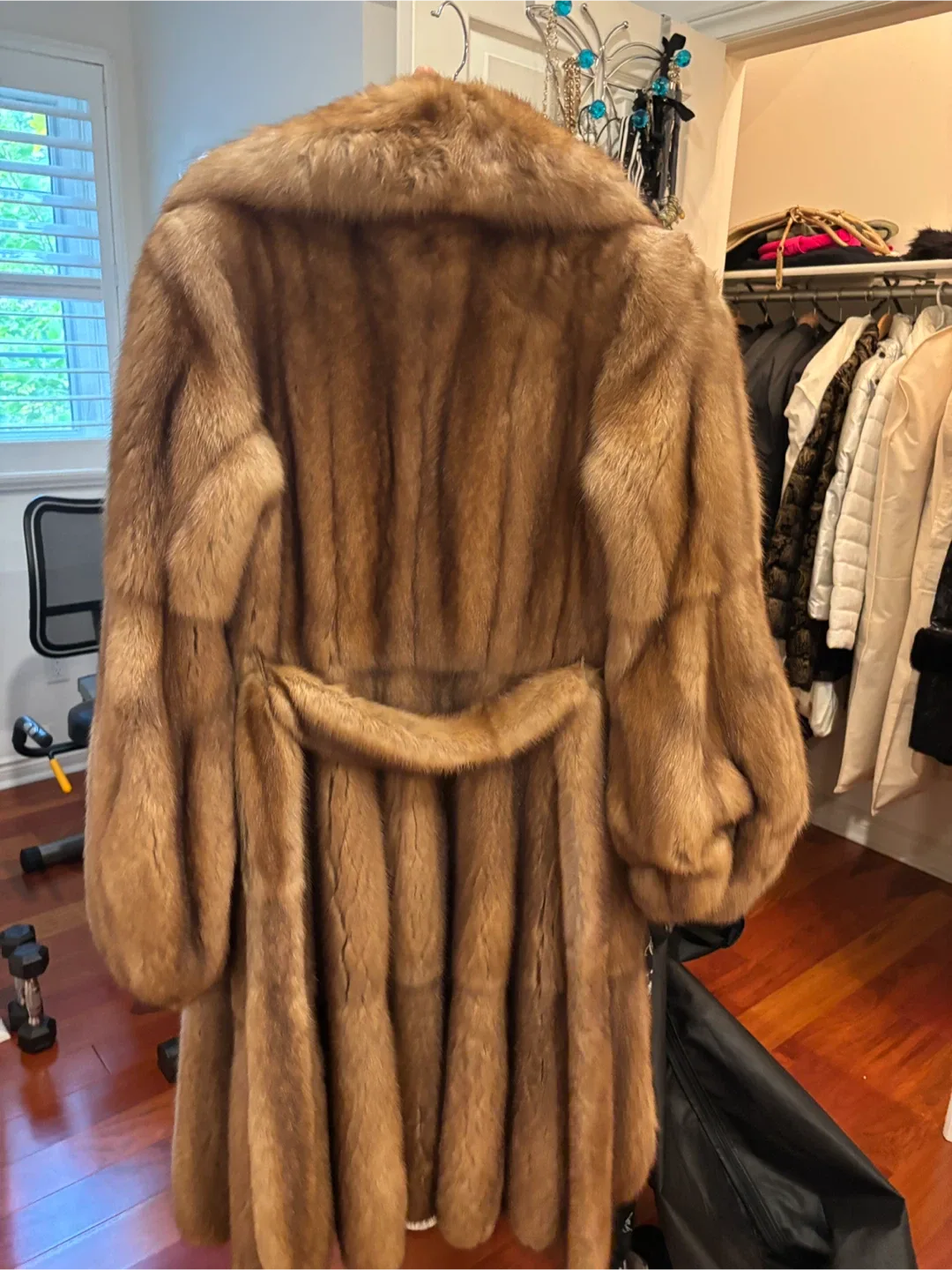 Sable Fur Coat - Brown