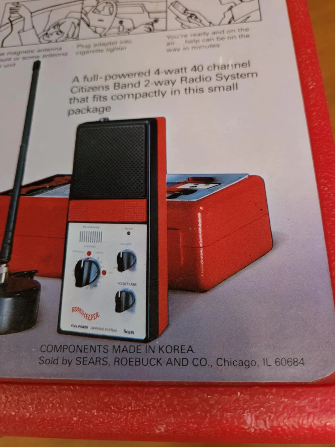 Vintage Sears RoadHelper Emergency CB Radio System image indicator(2)