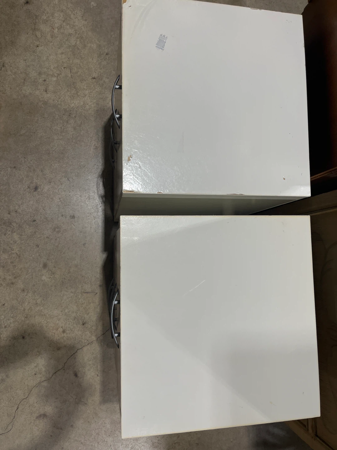 Pair of White 3-Drawer Filing Cabinets - photo 2