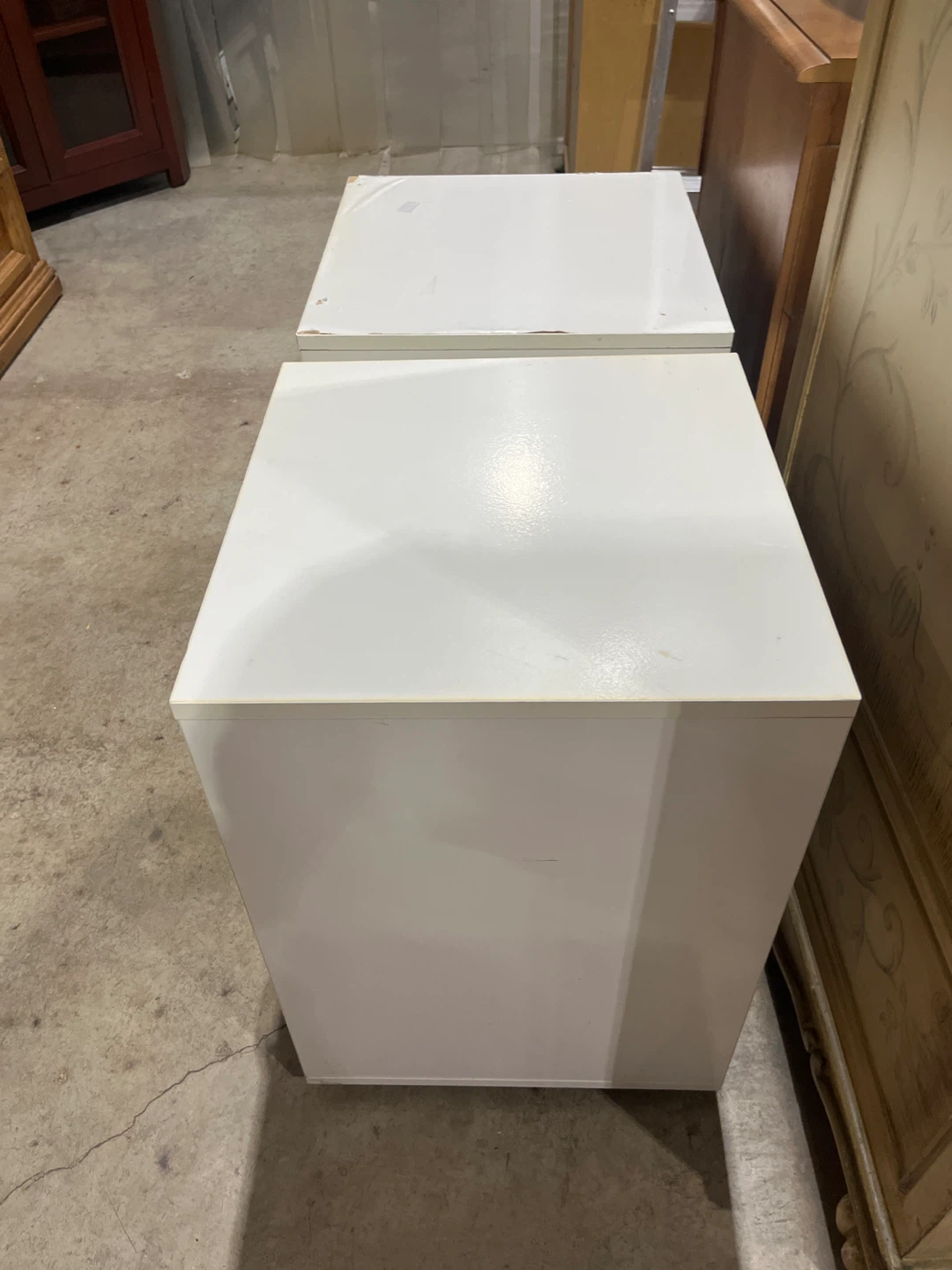 Pair of White 3-Drawer Filing Cabinets - photo 3