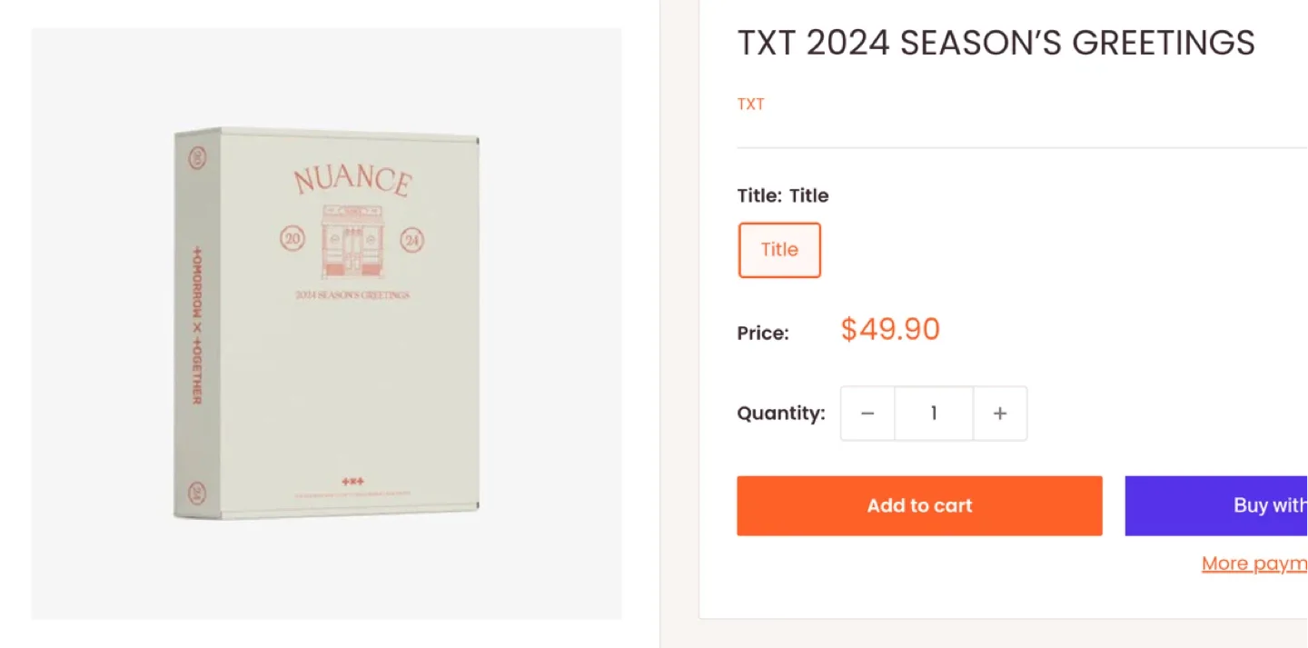 TXT 2024 SEASON’S GREETINGS Kpop image indicator(6)