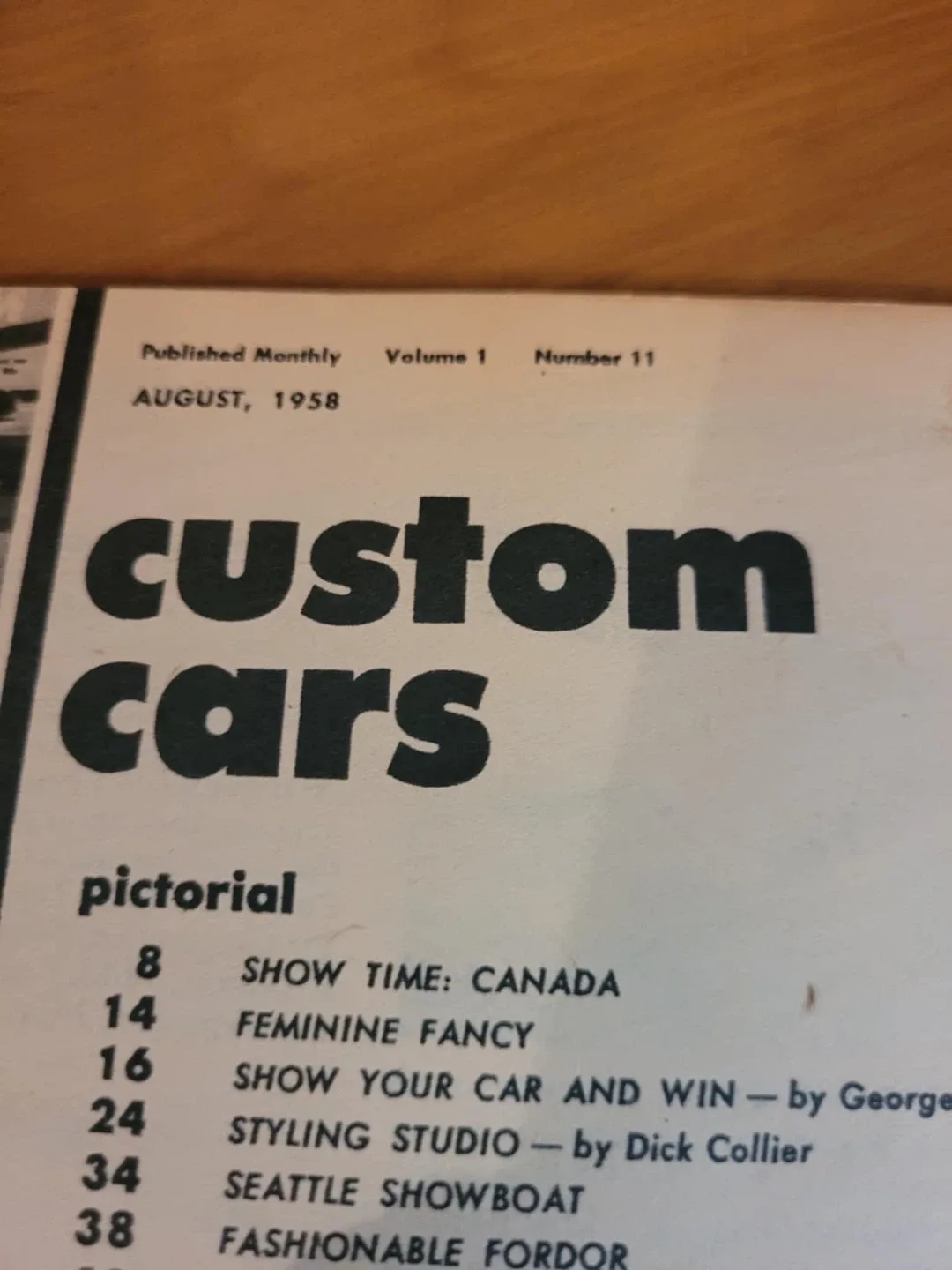 Custom Cars Magazine - August 1958 image indicator(2)