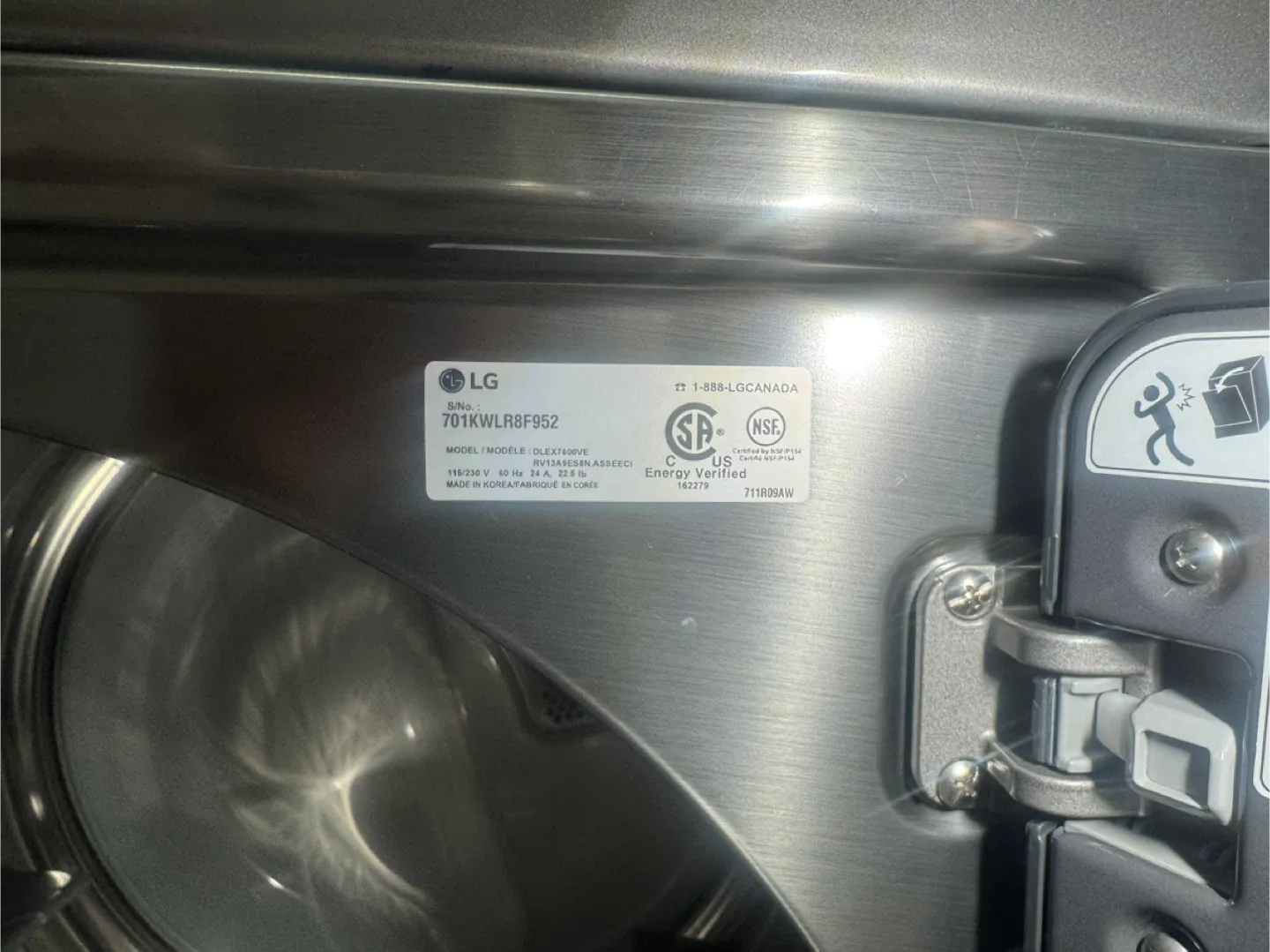LG DLEX7600VE Electric Dryer image indicator(3)