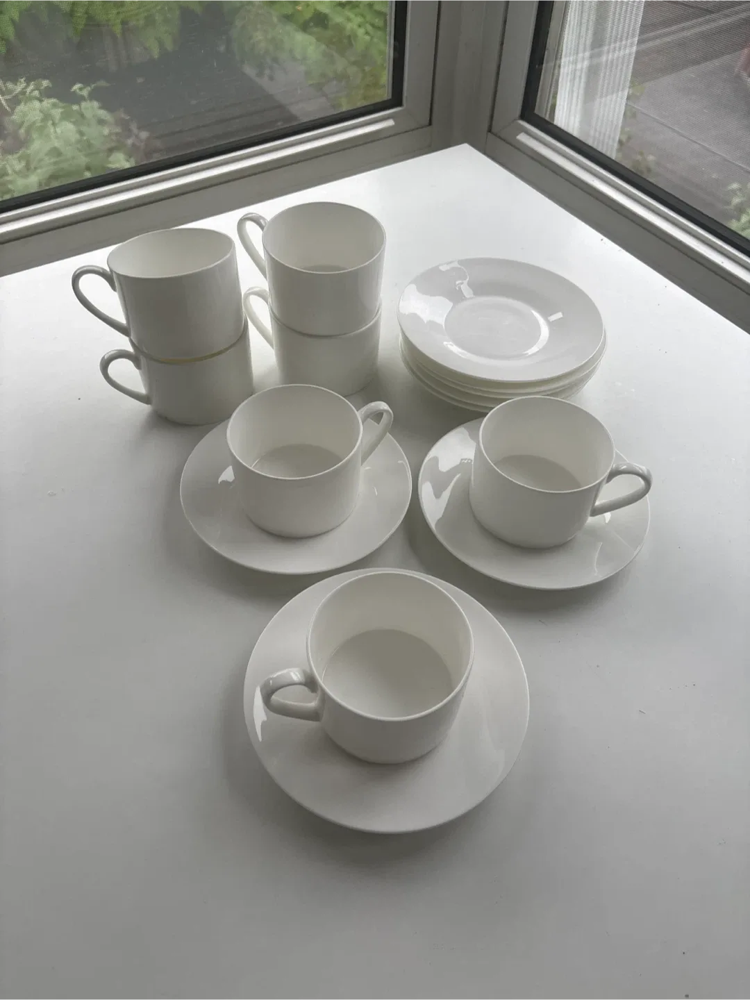 Higgins Event Rentals White Cup & Saucer Set thumbnail