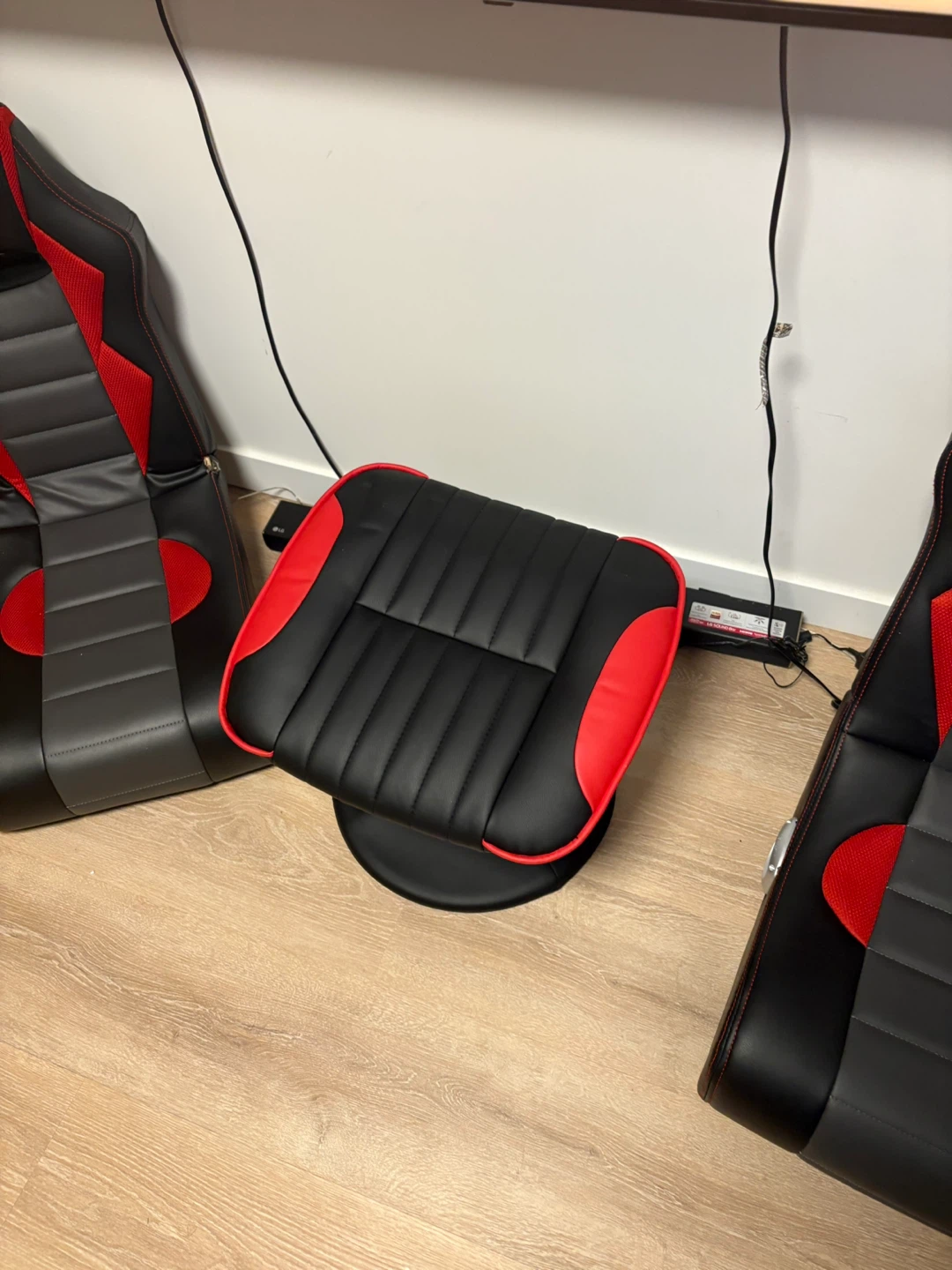 Gaming Floor Chair - Black & Red - photo 3