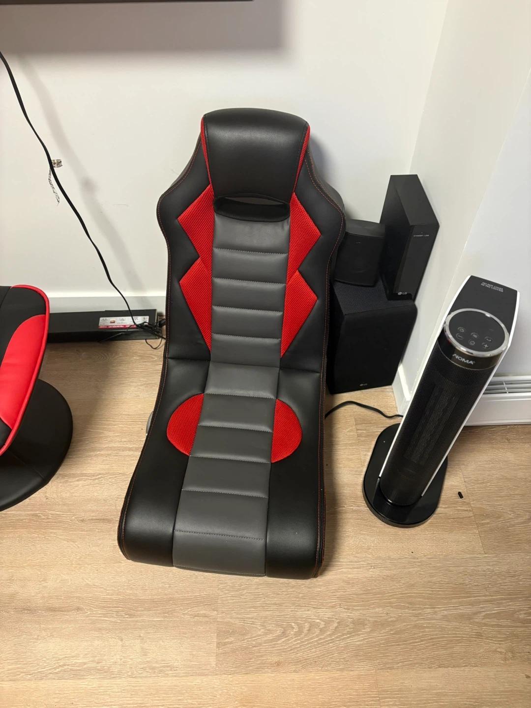 Gaming Floor Chair - Black & Red - photo 2