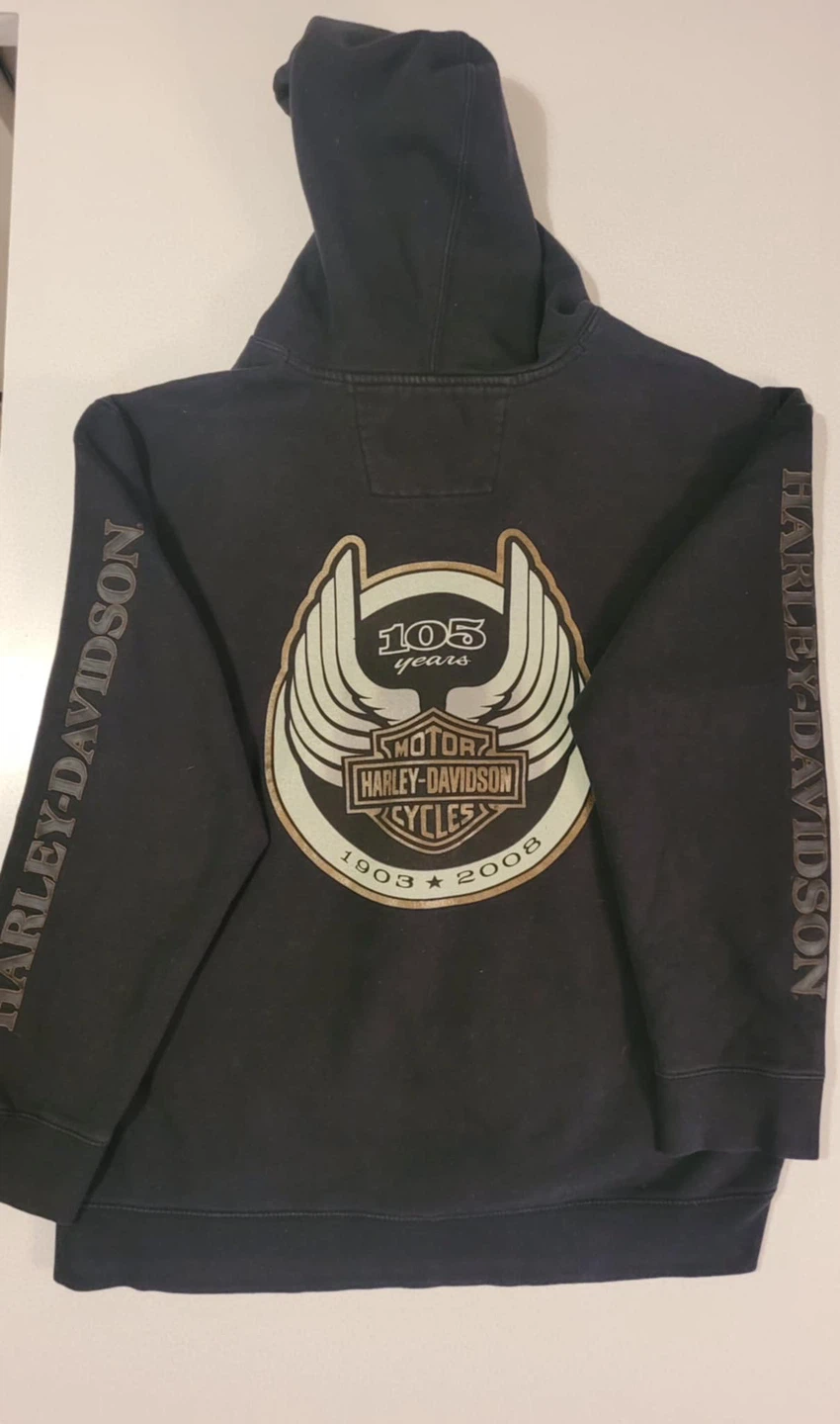 Harley-Davidson 105 Years Full Zip Hoodie size large