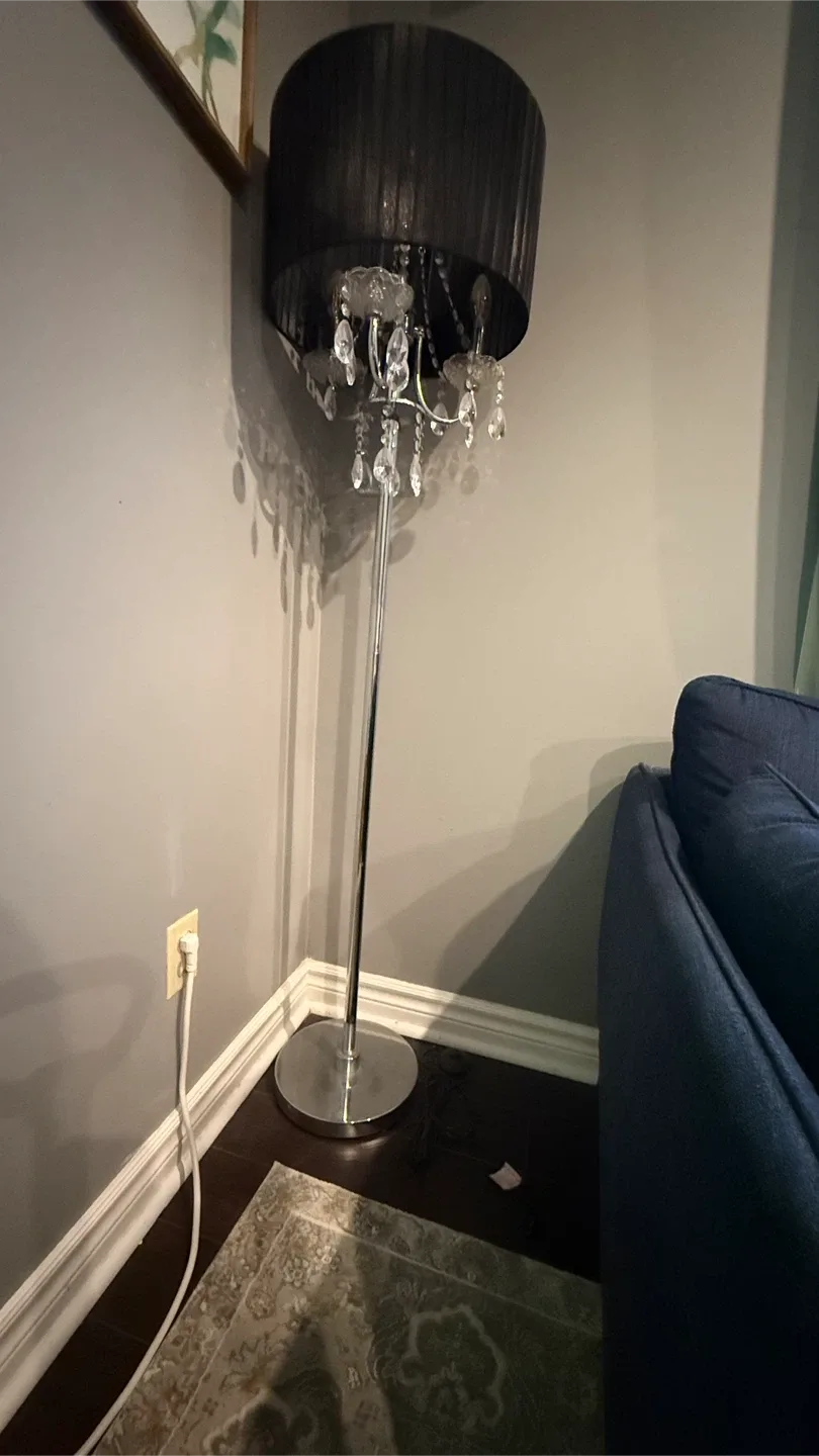 Black Chandelier Floor Lamp (2 pieces) 2 for $40 image indicator(2)