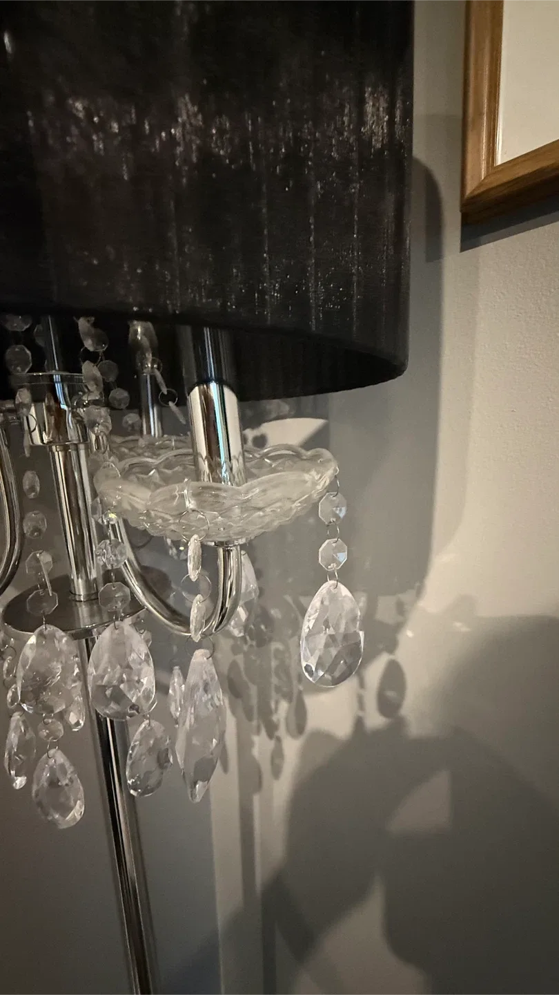 Black Chandelier Floor Lamp (2 pieces) 2 for $40 image indicator(6)