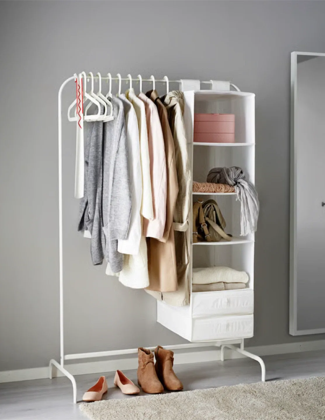 IKEA Clothes Rack - White thumbnail