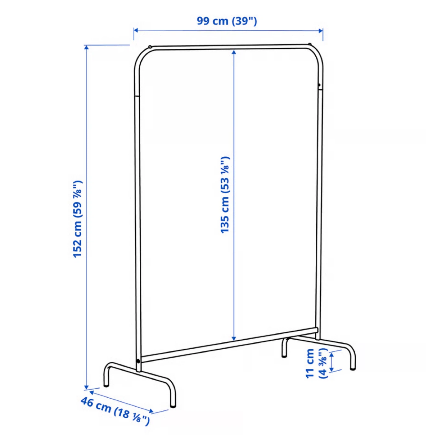 IKEA Clothes Rack - White - photo 3