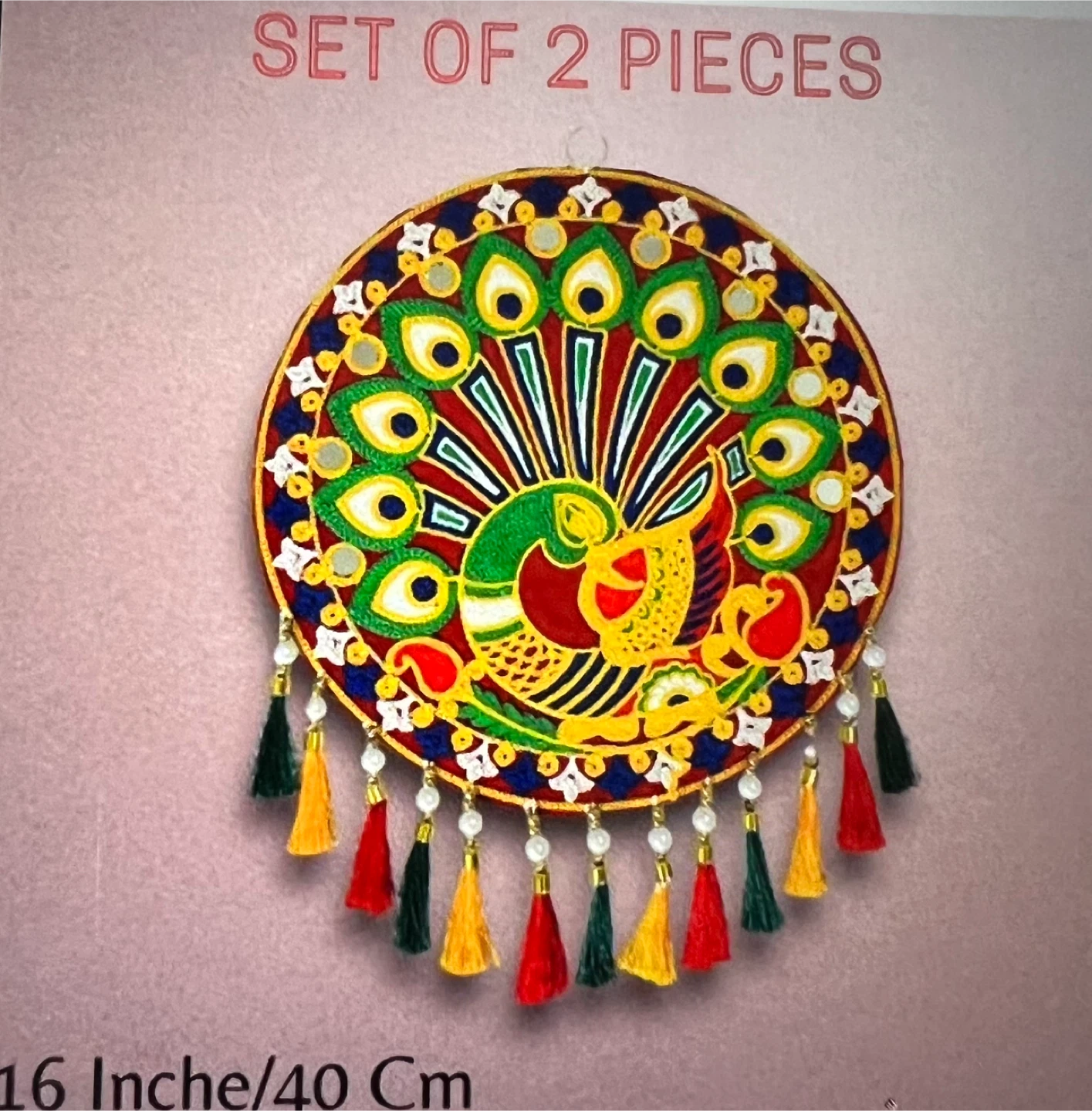 Set of 2 Peacock Wall Decor - 16 Inch - photo 3