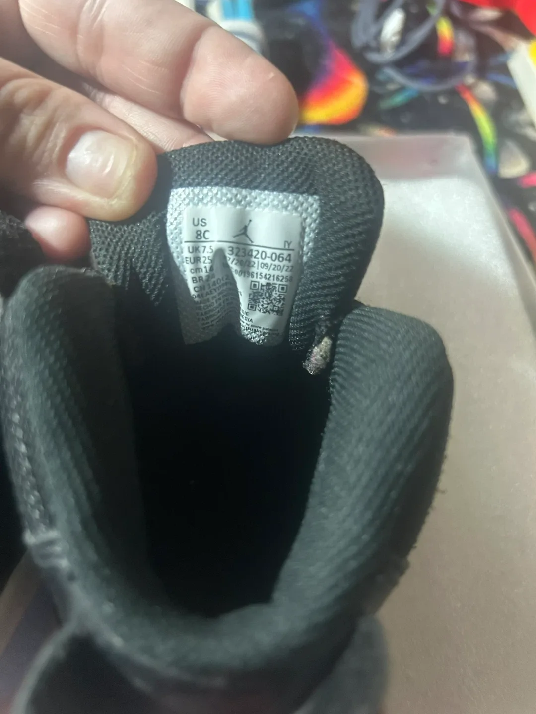 Jordan 6 Rings Black Toddler Shoes - Size 8C image indicator(5)