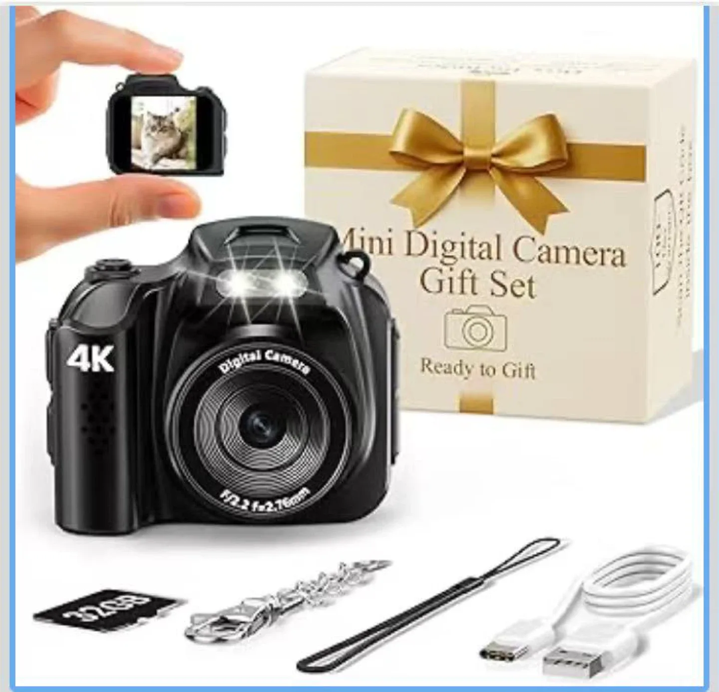 Mini Retro Digital Camera - Gift Set thumbnail
