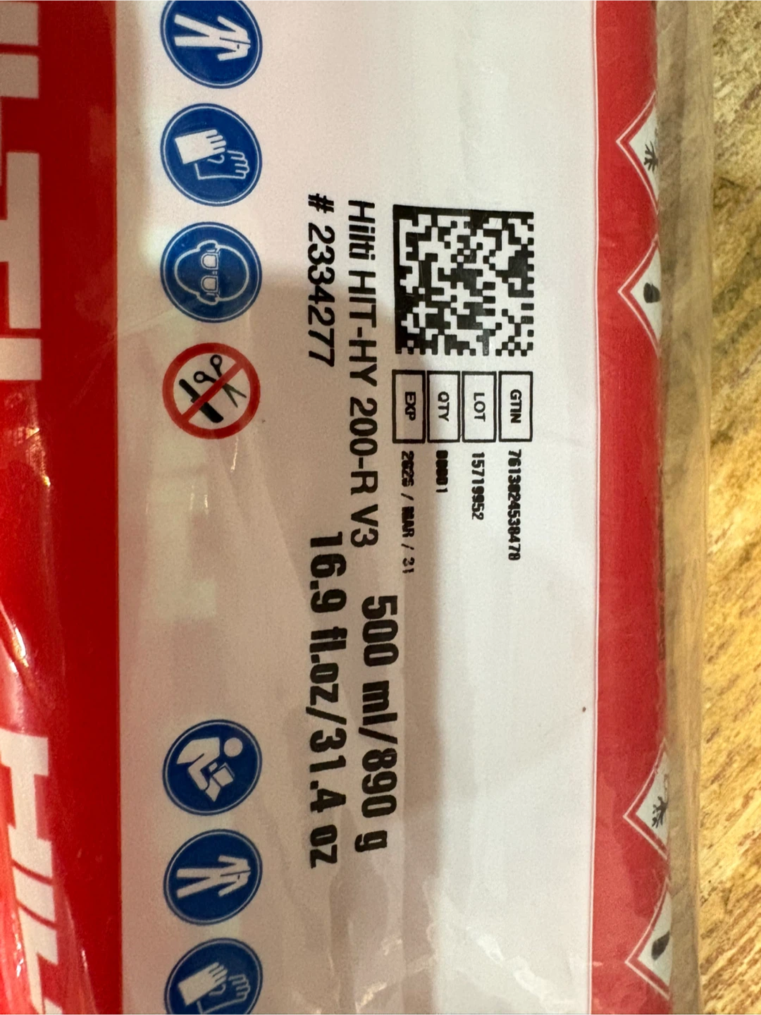 Hilti HIT-HY 200-R V3 500 ml - photo 3