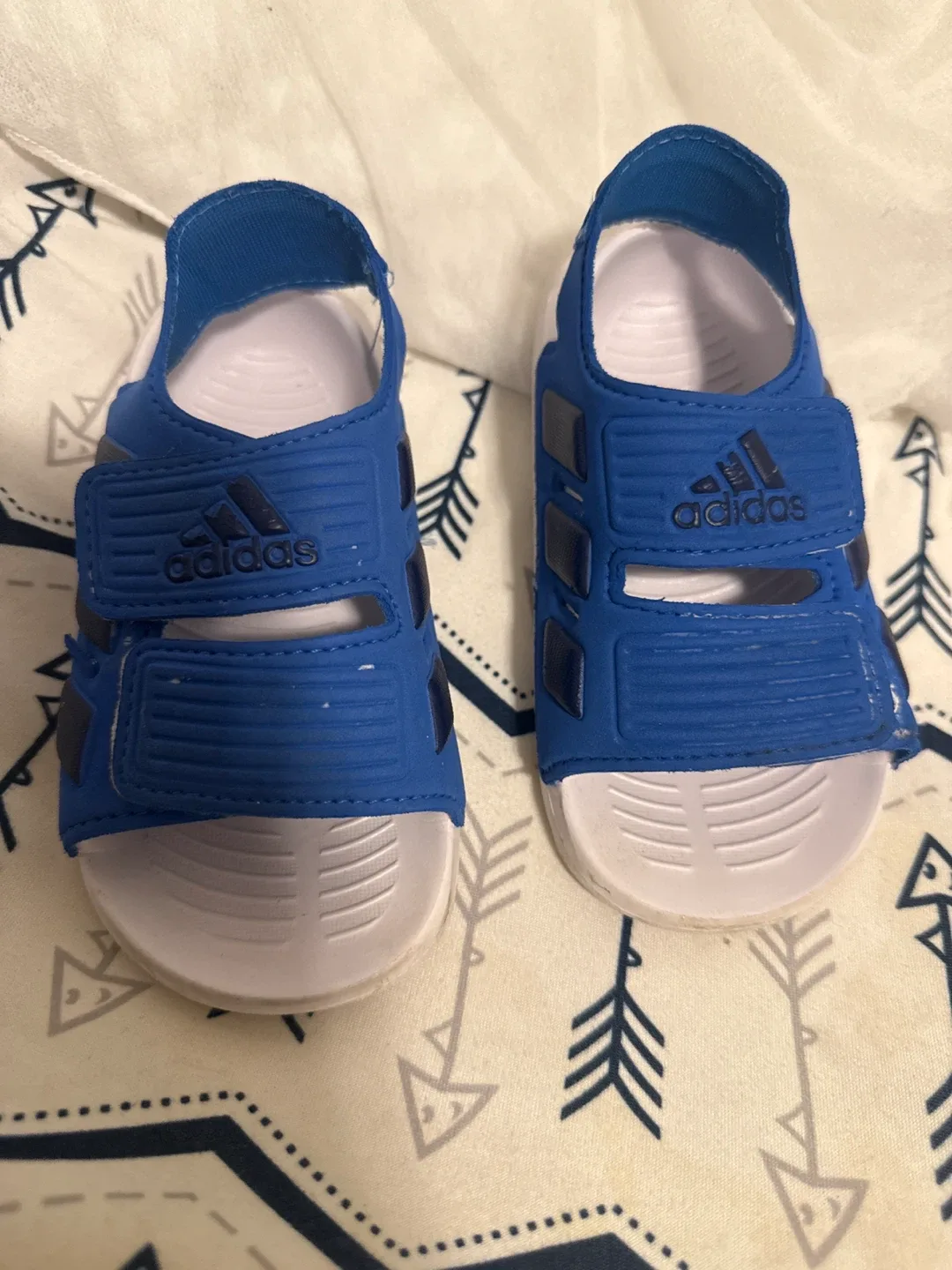 Adidas Blue Sandals Toddler size 7 thumbnail