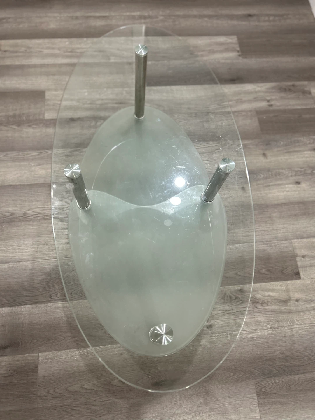 Oval Glass Coffee Table - photo 2